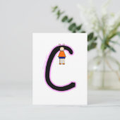 Alphakins C Girls Postkarte (Stehend Vorderseite)