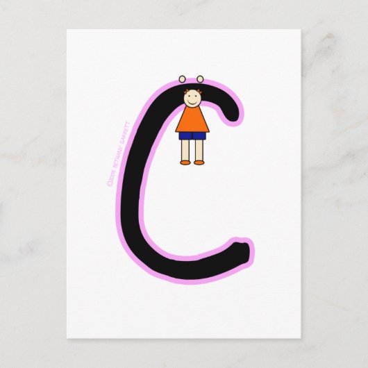 Alphakins C Girls Postkarte (Vorderseite)