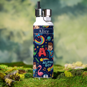 Alphaland Kinder Personalisierte Wasserflaschen gr Trinkflasche