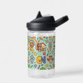 Alphaland personalisierte Wasserflaschen für Kinde Trinkflasche (Links)