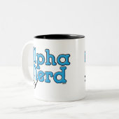 AlphaNerd Zweifarbige Tasse (Vorderseite Links)