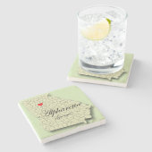 Alpharetta, Georgia, Herz, Karte, Untersetzer (Seitenansicht)