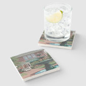 Alpharetta Welcome Centre Marble Stone Untersetzer (Seitenansicht)