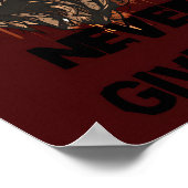 Alphas geben nie auf, inspirierend stilvoll trendy poster (Ecke)