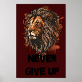 Alphas geben nie auf, inspirierend stilvoll trendy poster (Vorne)