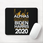 Alphas Support Biden und Harris 2020 Präsident Mousepad (Mit Mouse)