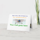 Alphauniform gefaltete QSL Karten (Vorderseite)