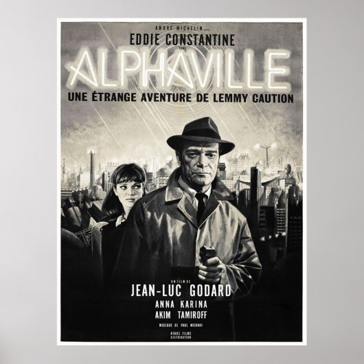 Alphaville Vintag Movie Poster (Vorne)