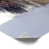 Alphawolf-Mongolen im Schnee Poster (Ecke)