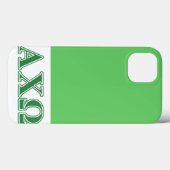 Alphi Chi Omega Green Letters Case-Mate iPhone Hülle (Rückseite (Horizontal))