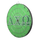 Alphi Chi Omega Green Letters Dartscheibe (Vorderseite rechts)
