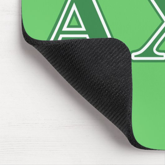 Alphi Chi Omega Green Letters Mousepad (Ecke)