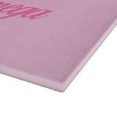 Alphi Chi Omega Rosa Buchstaben Schneidebrett (Ecke)