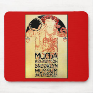 Alphones (Alfons) Mucha 1921 Ausstellung Mousepad
