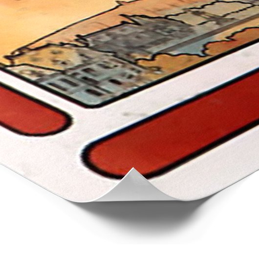 Alphons Mucha Benedicine Poster (Ecke)