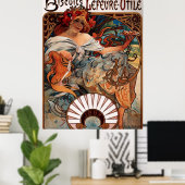 Alphons Mucha Biscuit Werbung Poster (Heimbüro)