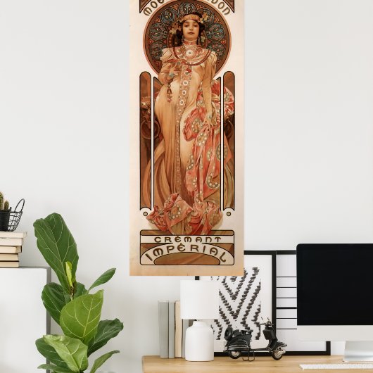 Alphons Mucha Cremant Imperial Poster (Heimbüro)