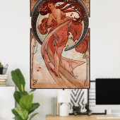 Alphons Mucha Dancing Lady Poster (Heimbüro)