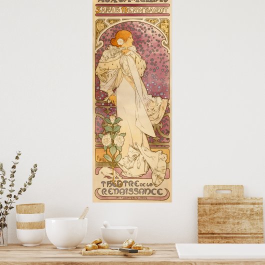 Alphons Mucha La Dame Aux Camelias Poster (Küche)