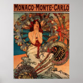 Alphons Mucha Monaco Monte Carlo Poster (Vorne)