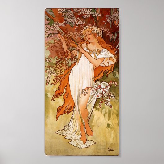 Alphons Mucha Spring Poster (Vorne)