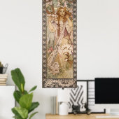 Alphons Mucha Überraschung im Wald Poster (Heimbüro)