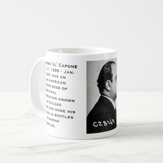 Alphonse "Al" Capone Kaffeetasse (Vorderseite Links)