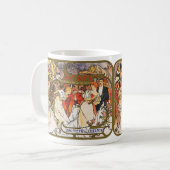 Alphonse (Alfons) Mucha: Amants Kaffeetasse (Vorderseite Links)