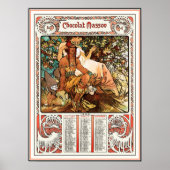 Alphonse (Alfons) Mucha Art Nouveau Poster (Vorne)