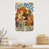 Alphonse (Alfons) Mucha: Bieres de la Meuse (2) Poster (Küche)