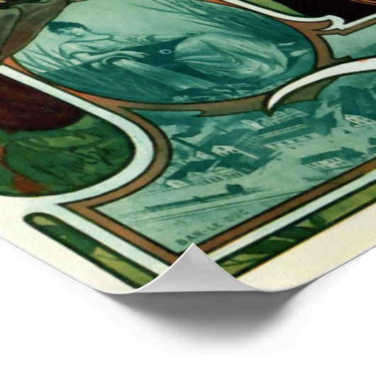 Alphonse (Alfons) Mucha - Bieres de la Meuse Poster (Ecke)