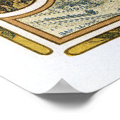 Alphonse (Alfons) Mucha: Bieres de la Meuse Poster (Ecke)