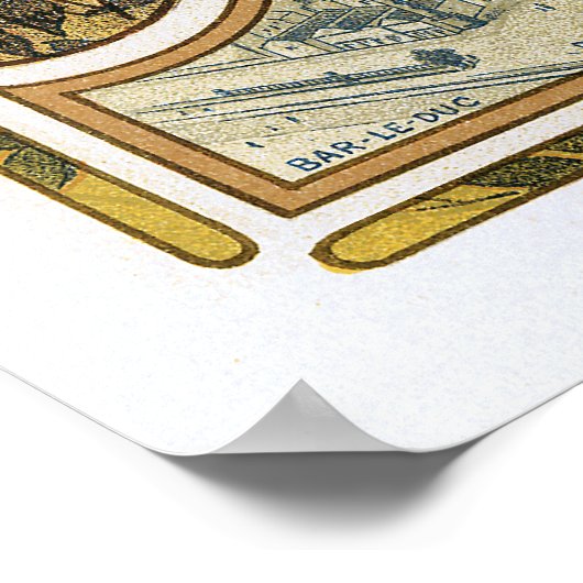 Alphonse (Alfons) Mucha: Bieres de la Meuse Poster (Ecke)