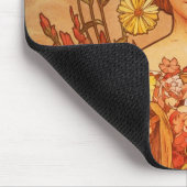 Alphonse (Alfons) Mucha Blumenstrauß-Mauspad Mousepad (Ecke)