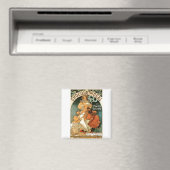 Alphonse (Alfons) Mucha Chocolat Ideal Magnet (In Situ (Geschirrspüler))