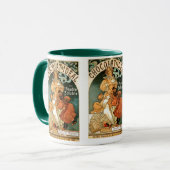 Alphonse (Alfons) Mucha Chocolat Ideal Tasse (Vorderseite Links)