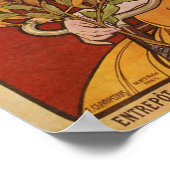 Alphonse ( Alfons ) Mucha ~ Waverley Cycles 1898 Poster (Ecke)