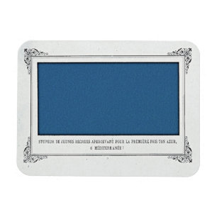 Alphonse Allais, April Fools, Blau, Abstrakte Kuns Magnet