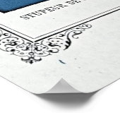 Alphonse Allais, April Fools, Blau, Abstrakte Kuns Poster (Ecke)