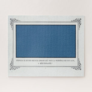 Alphonse Allais, April Fools, Blau, Abstrakte Kuns Puzzle