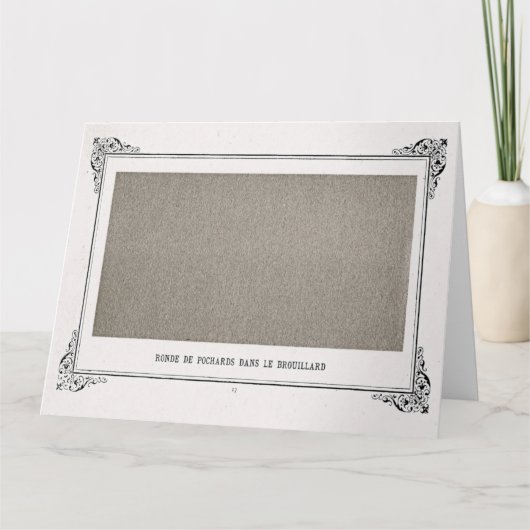 Alphonse Allais, April Fools, Grau, Abstrakte Kuns Karte (Vorderseite)