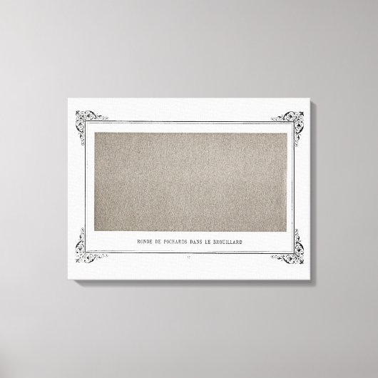 Alphonse Allais, April Fools, Grau, Abstrakte Kuns Leinwanddruck (Vorderseite)