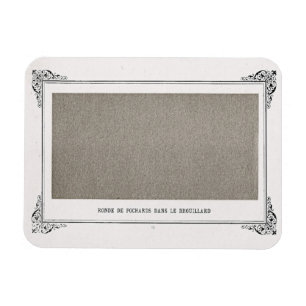 Alphonse Allais, April Fools, Grau, Abstrakte Kuns Magnet