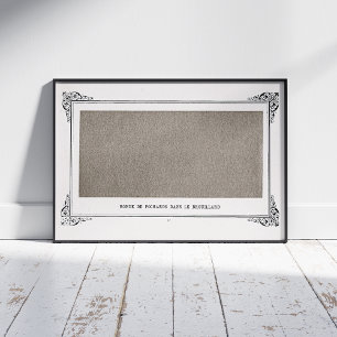 Alphonse Allais, April Fools, Grau, Abstrakte Kuns Poster