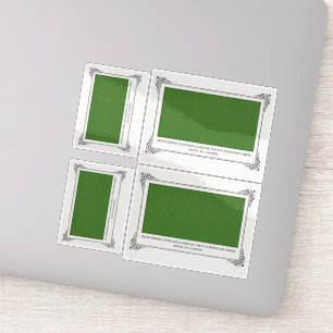 Alphonse Allais, April Fools, grüne, Abstrakte Kun Aufkleber