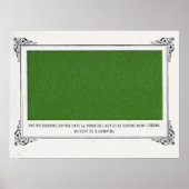 Alphonse Allais, April Fools, grüne, Abstrakte Kun Poster (Vorne)