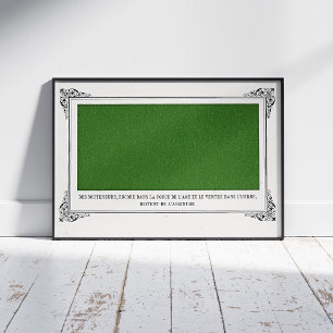 Alphonse Allais, April Fools, grüne, Abstrakte Kun Poster