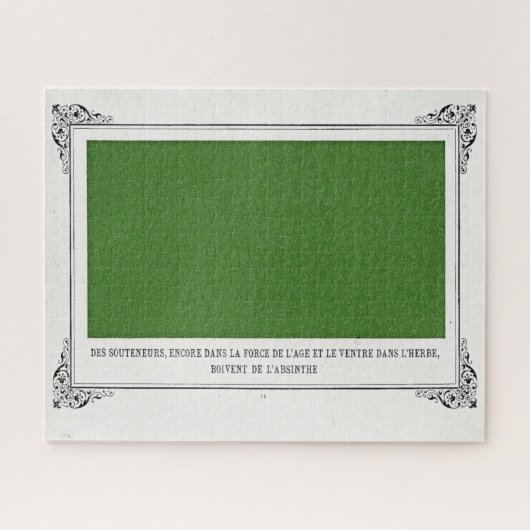 Alphonse Allais, April Fools, grüne, Abstrakte Kun Puzzle (Horizontal)