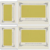 Alphonse Allais, April Narren, Gelb, Abstrakte Kun Aufkleber (Vorderseite)