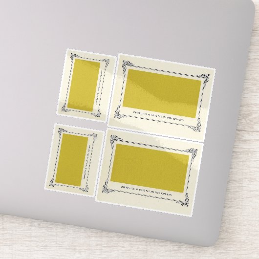 Alphonse Allais, April Narren, Gelb, Abstrakte Kun Aufkleber (Detail)